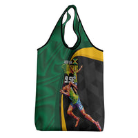 Jamaican Pride Grocery Bag 9.58 Seconds-Faster Than Lightning - Wonder Print Shop
