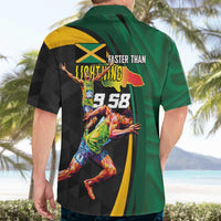 Jamaican Pride Hawaiian Shirt 9.58 Seconds-Faster Than Lightning - Wonder Print Shop