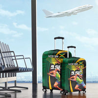 Jamaican Pride Luggage Cover 9.58 Seconds-Faster Than Lightning - Wonder Print Shop
