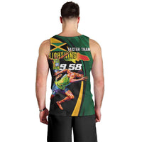 Jamaican Pride Men Tank Top 9.58 Seconds-Faster Than Lightning - Wonder Print Shop