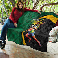 Jamaican Pride Quilt 9.58 Seconds-Faster Than Lightning - Wonder Print Shop