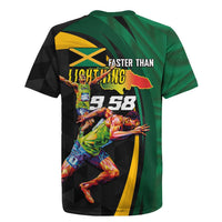 Jamaican Pride Rugby Jersey 9.58 Seconds-Faster Than Lightning - Wonder Print Shop