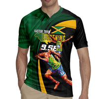 Jamaican Pride Rugby Jersey 9.58 Seconds-Faster Than Lightning - Wonder Print Shop