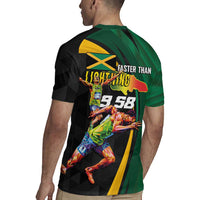 Jamaican Pride Rugby Jersey 9.58 Seconds-Faster Than Lightning - Wonder Print Shop