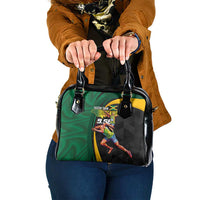 Jamaican Pride Shoulder Handbag 9.58 Seconds-Faster Than Lightning - Wonder Print Shop