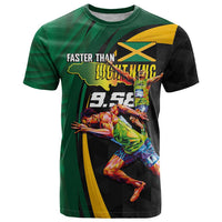 Jamaican Pride T Shirt 9.58 Seconds-Faster Than Lightning - Wonder Print Shop