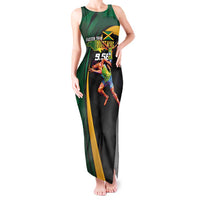 Jamaican Pride Tank Maxi Dress 9.58 Seconds-Faster Than Lightning - Wonder Print Shop