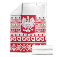 Polish Christmas Blanket - Poland Emblem and Lachy Sadeckie Pattern