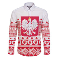 Polish Christmas Family Matching Puletasi and Hawaiian Shirt - Poland Emblem and Lachy Sadeckie Pattern - Wonder Print Shop