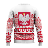 Polish Christmas Ugly Christmas Sweater - Poland Emblem and Lachy Sadeckie Pattern - Wonder Print Shop