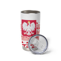 Polish Christmas Tumbler Cup Poland Emblem and Lachy Sadeckie Pattern - Wonder Print Shop