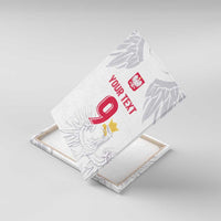 Custom Polish Football Jersey Canvas Wall Art Polska Eagle Athletic Soccer - Wonder Print Shop