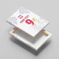 Custom Polish Football Jersey Canvas Wall Art Polska Eagle Athletic Soccer - Wonder Print Shop