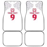 Custom Polish Football Jersey Car Mats Polska Eagle Athletic Soccer - Wonder Print Shop