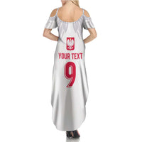 Custom Polish Football Jersey Family Matching Summer Maxi Dress and Hawaiian Shirt Polska Eagle Athletic Soccer - Wonder Print Shop
