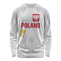 Custom Polish Football Jersey Long Sleeve Shirt Polska Eagle Athletic Soccer - Wonder Print Shop