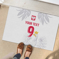 Custom Polish Football Jersey Rubber Doormat Polska Eagle Athletic Soccer - Wonder Print Shop