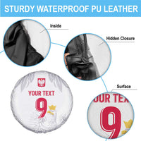 Custom Polish Football Jersey Spare Tire Cover Polska Eagle Athletic Soccer - Wonder Print Shop