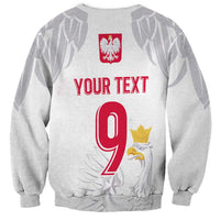 Custom Polish Football Jersey Sweatshirt Polska Eagle Athletic Soccer - Wonder Print Shop