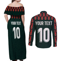 Custom Mexican Football Jersey Special Edition 2024 Couples Matching Off Shoulder Maxi Dress and Long Sleeve Button Shirt - Wonder Print Shop
