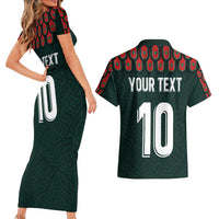Custom Mexican Football Jersey Special Edition 2024 Couples Matching Short Sleeve Bodycon Dress and Hawaiian Shirt - Wonder Print Shop