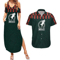 Custom Mexican Football Jersey Special Edition 2024 Couples Matching Summer Maxi Dress and Hawaiian Shirt - Wonder Print Shop
