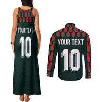 Custom Mexican Football Jersey Special Edition 2024 Couples Matching Tank Maxi Dress and Long Sleeve Button Shirt - Wonder Print Shop