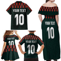 Custom Mexican Football Jersey Special Edition 2024 Family Matching Off Shoulder Maxi Dress and Hawaiian Shirt - Wonder Print Shop