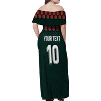 Custom Mexican Football Jersey Special Edition 2024 Family Matching Off Shoulder Maxi Dress and Hawaiian Shirt - Wonder Print Shop