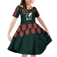 Custom Mexican Football Jersey Special Edition 2024 Family Matching Off Shoulder Short Dress and Hawaiian Shirt - Wonder Print Shop