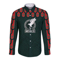 Custom Mexican Football Jersey Special Edition 2024 Long Sleeve Button Shirt - Wonder Print Shop