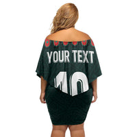 Custom Mexican Football Jersey Special Edition 2024 Off Shoulder Short Dress - Wonder Print Shop