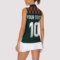 Custom Mexican Football Jersey Special Edition 2024 Women Sleeveless Polo Shirt - Wonder Print Shop