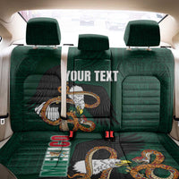 Personalized Mexican Culture Back Car Seat Cover Aztec Spirit Mexico with Eagle Emblem and Maya Ancient - Wonder Print Shop