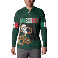 Personalized Mexican Culture Button Sweatshirt Aztec Spirit Mexico with Eagle Emblem and Maya Ancient - Wonder Print Shop