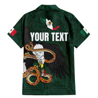 Personalized Mexican Culture Family Matching Mermaid Dress and Hawaiian Shirt Aztec Spirit Mexico with Eagle Emblem and Maya Ancient - Wonder Print Shop