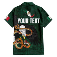 Personalized Mexican Culture Family Matching Summer Maxi Dress and Hawaiian Shirt Aztec Spirit Mexico with Eagle Emblem and Maya Ancient - Wonder Print Shop