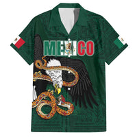 Personalized Mexican Culture Family Matching Tank Maxi Dress and Hawaiian Shirt Aztec Spirit Mexico with Eagle Emblem and Maya Ancient - Wonder Print Shop