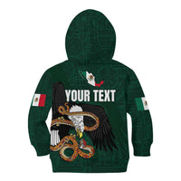 Personalized Mexican Culture Kid Hoodie Aztec Spirit Mexico with Eagle Emblem and Maya Ancient - Wonder Print Shop