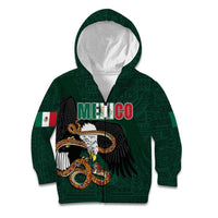 Personalized Mexican Culture Kid Hoodie Aztec Spirit Mexico with Eagle Emblem and Maya Ancient - Wonder Print Shop