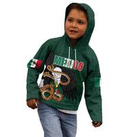 Personalized Mexican Culture Kid Hoodie Aztec Spirit Mexico with Eagle Emblem and Maya Ancient - Wonder Print Shop