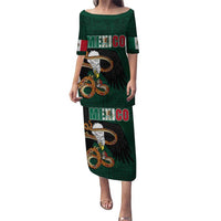 Personalized Mexican Culture Puletasi Aztec Spirit Mexico with Eagle Emblem and Maya Ancient - Wonder Print Shop