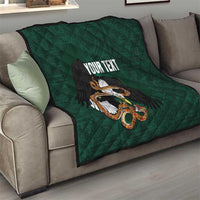 Personalized Mexican Culture Quilt Aztec Spirit Mexico with Eagle Emblem and Maya Ancient - Wonder Print Shop