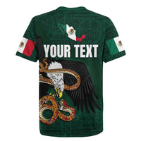 Personalized Mexican Culture Rugby Jersey Aztec Spirit Mexico with Eagle Emblem and Maya Ancient - Wonder Print Shop