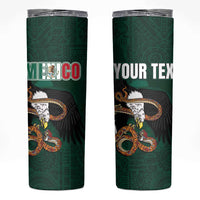 Personalized Mexican Culture Skinny Tumbler Aztec Spirit Mexico with Eagle Emblem and Maya Ancient - Wonder Print Shop