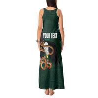Personalized Mexican Culture Tank Maxi Dress Aztec Spirit Mexico with Eagle Emblem and Maya Ancient - Wonder Print Shop
