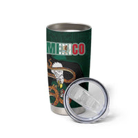 Personalized Mexican Culture Tumbler Cup Aztec Spirit Mexico with Eagle Emblem and Maya Ancient - Wonder Print Shop