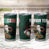 Personalized Mexican Culture Tumbler Cup Aztec Spirit Mexico with Eagle Emblem and Maya Ancient - Wonder Print Shop