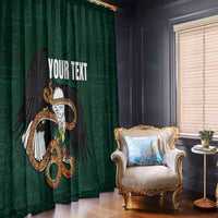 Personalized Mexican Culture Window Curtain Aztec Spirit Mexico with Eagle Emblem and Maya Ancient - Wonder Print Shop