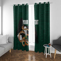 Personalized Mexican Culture Window Curtain Aztec Spirit Mexico with Eagle Emblem and Maya Ancient - Wonder Print Shop